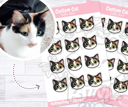 Custom Cat Sticker Sheet