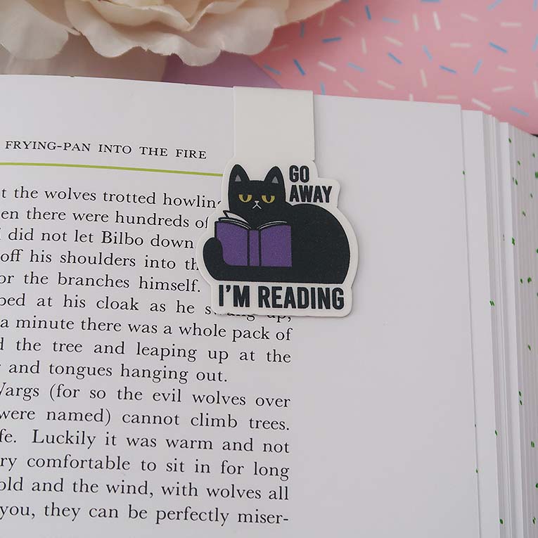 Go Away I'm Reading Magnetic Bookmark