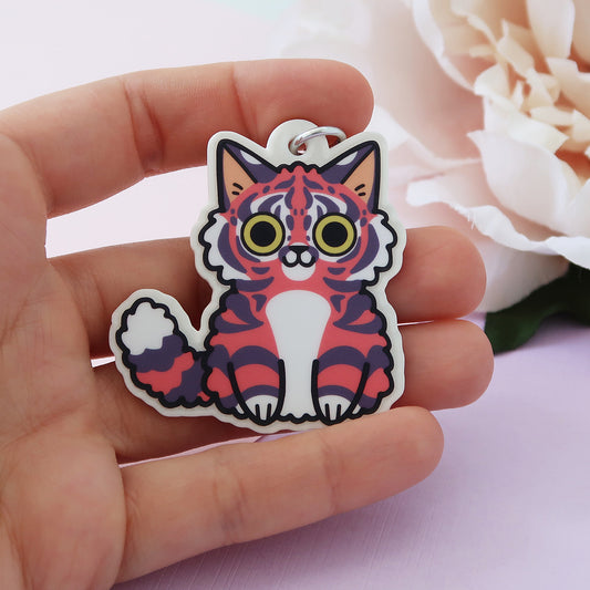 Kawaii Pink Tiger Keychain