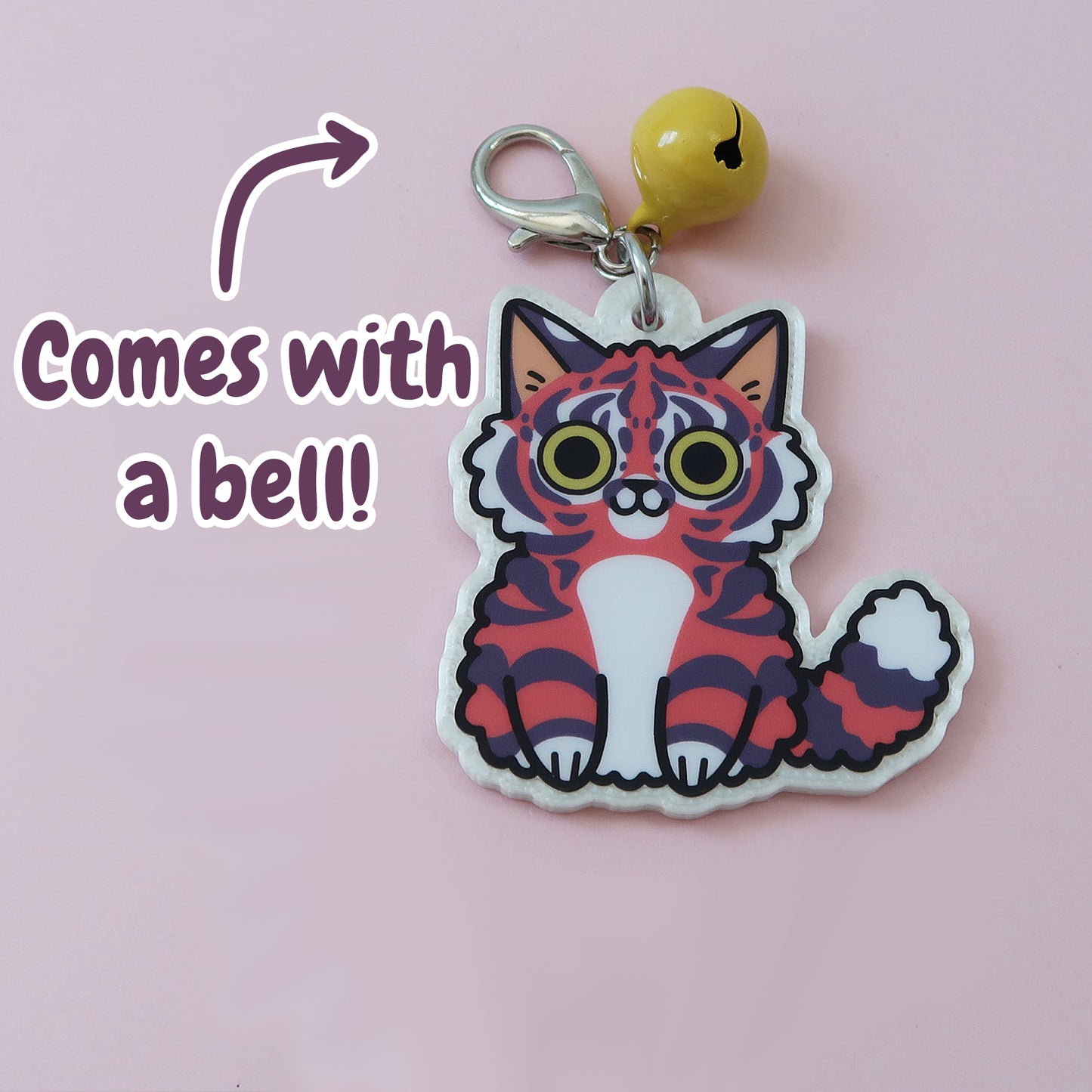 Kawaii Pink Tiger Keychain