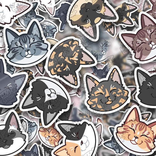 Cat Head Stickers