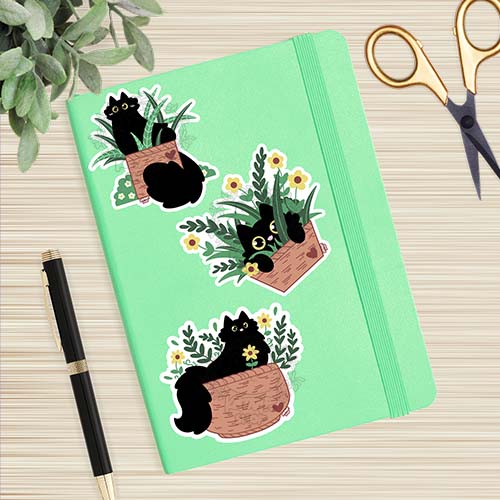 Garden Kitties Matte Vinyl Sticker Pack