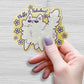 Fluffy and Fabulous Cat Sticker