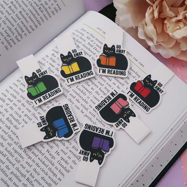 Go Away I'm Reading Magnetic Bookmark