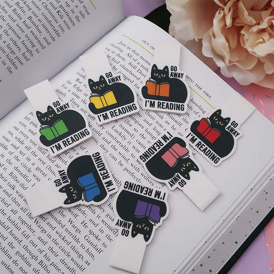 Go Away I'm Reading Magnetic Bookmark