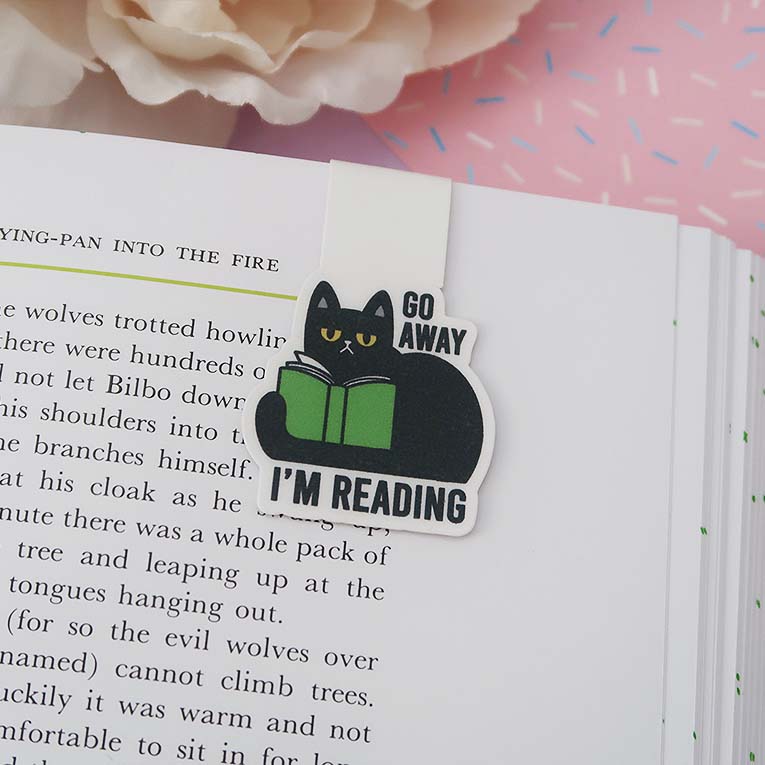 Go Away I'm Reading Magnetic Bookmark