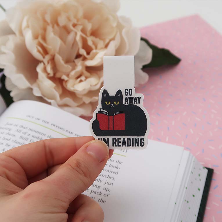 Go Away I'm Reading Magnetic Bookmark