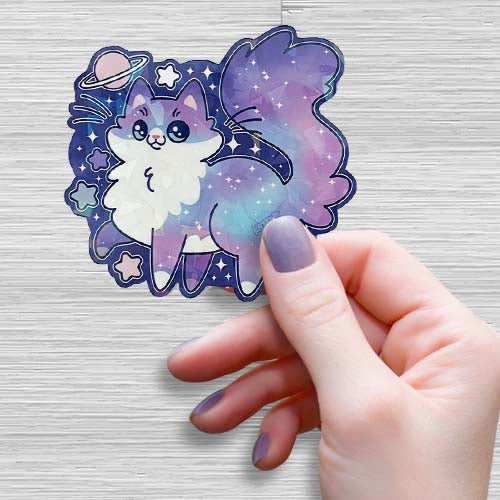 Galaxy Kitty Sticker