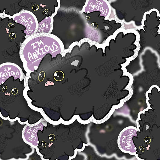 I'm Anxious Cat Sticker