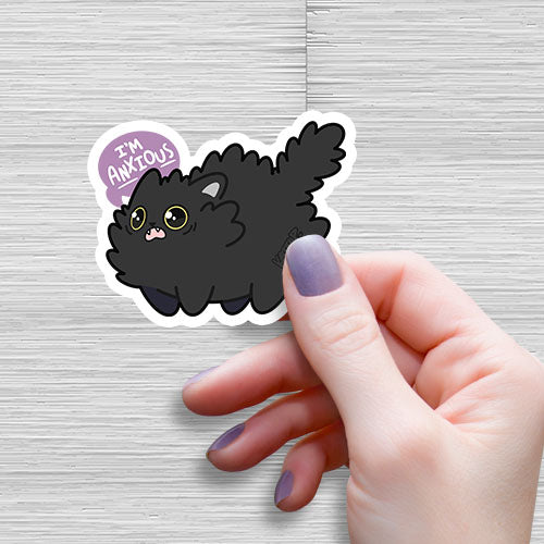 I'm Anxious Cat Sticker