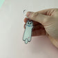 Long Cat Double-Sided Keychain