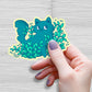 Cute Plant Cat Sticker
