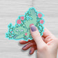Cute Rose Cat Sticker