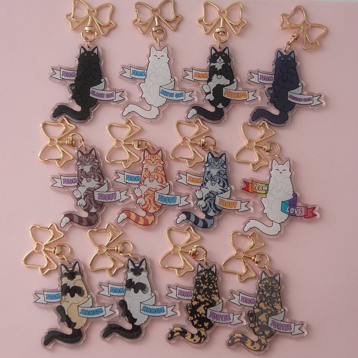 Team Cat Keychains