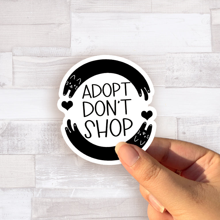 Adopt Don't Shop Sticker