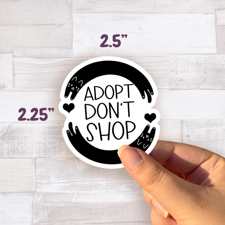 Adopt Don't Shop Sticker