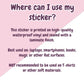 I Will Cut U Cat Sticker