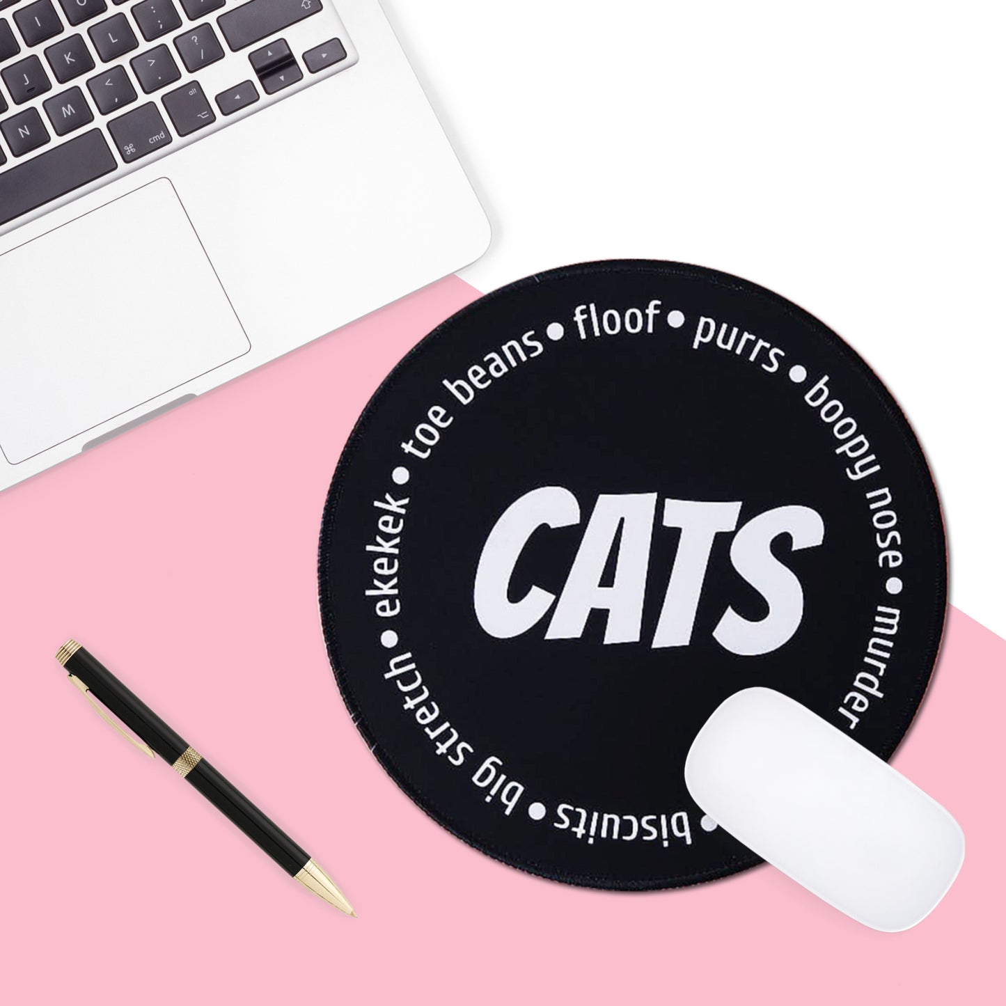 Cats Minimalist Mouse Pad